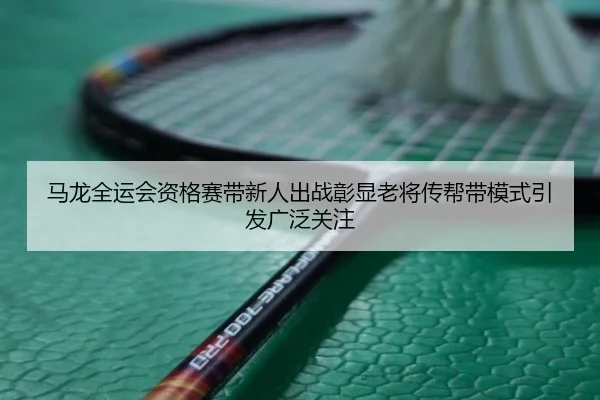 马龙全运会资格赛带新人出战彰显老将传帮带模式引发广泛关注 | LEYUESPORTS